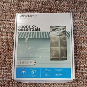 Outdoor String Lights with Warm Glow